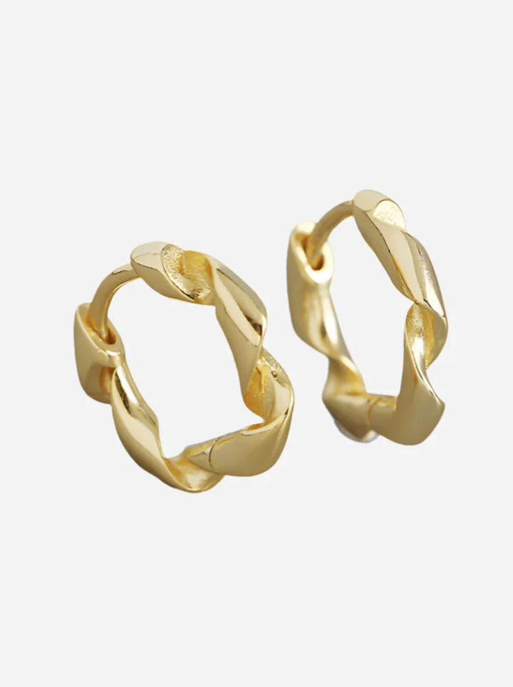 Andcopenhagen Jewelry - Øreringe hoops - 18 karat Guldbelagt 925 sterlingsølv - Ditte