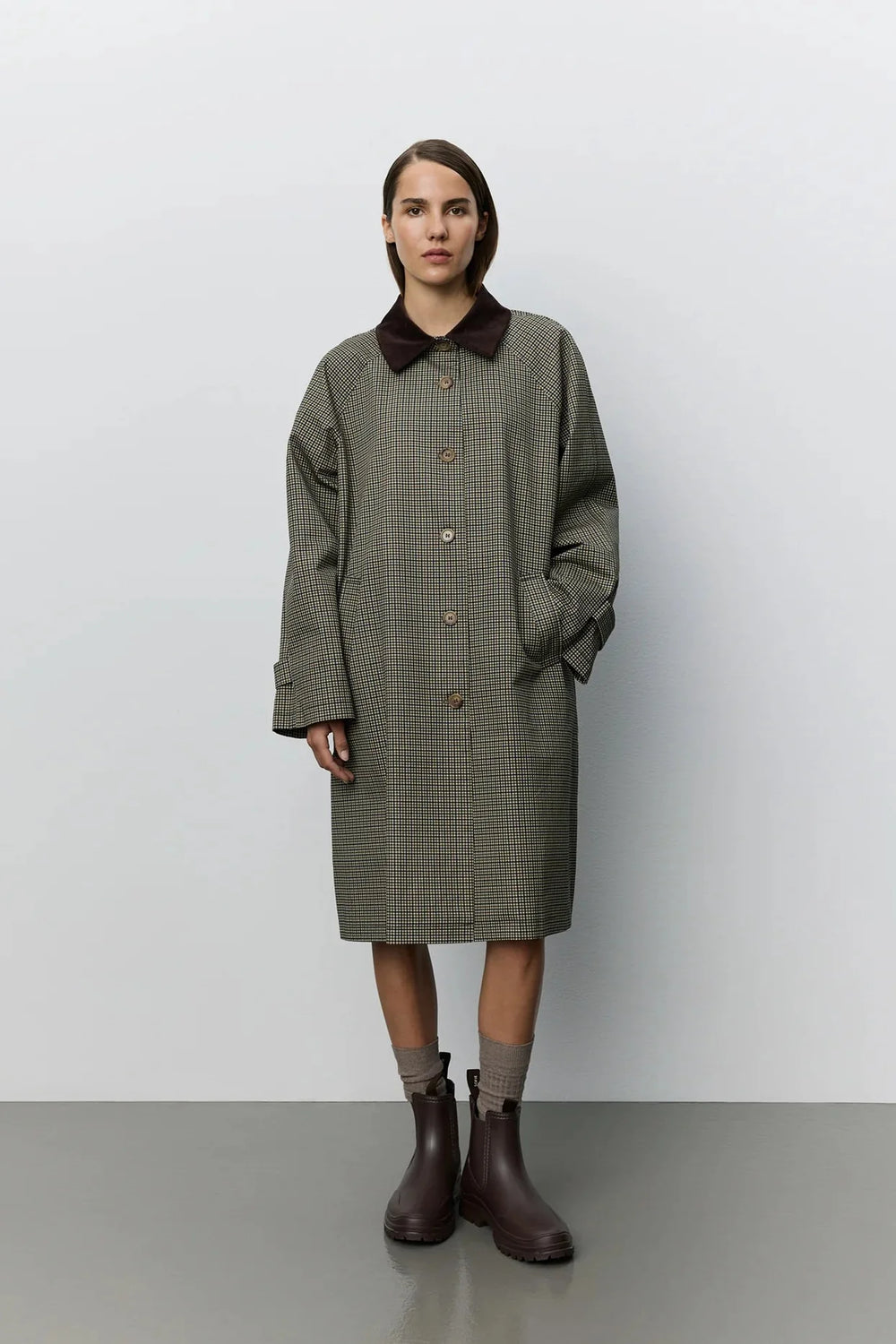 Sofie Schnoor - Frakke - Blue/Brown check - Filliesw, billede 2