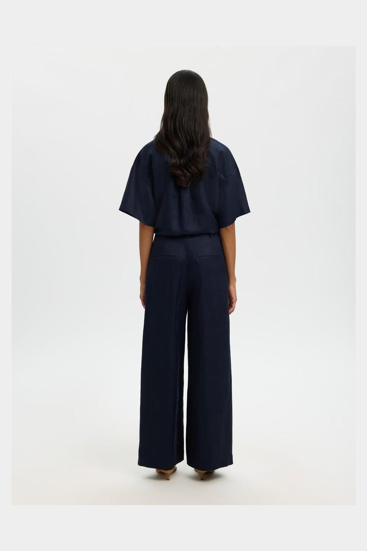 Selected Femme - Bukser - Dark sapphire - Lyra