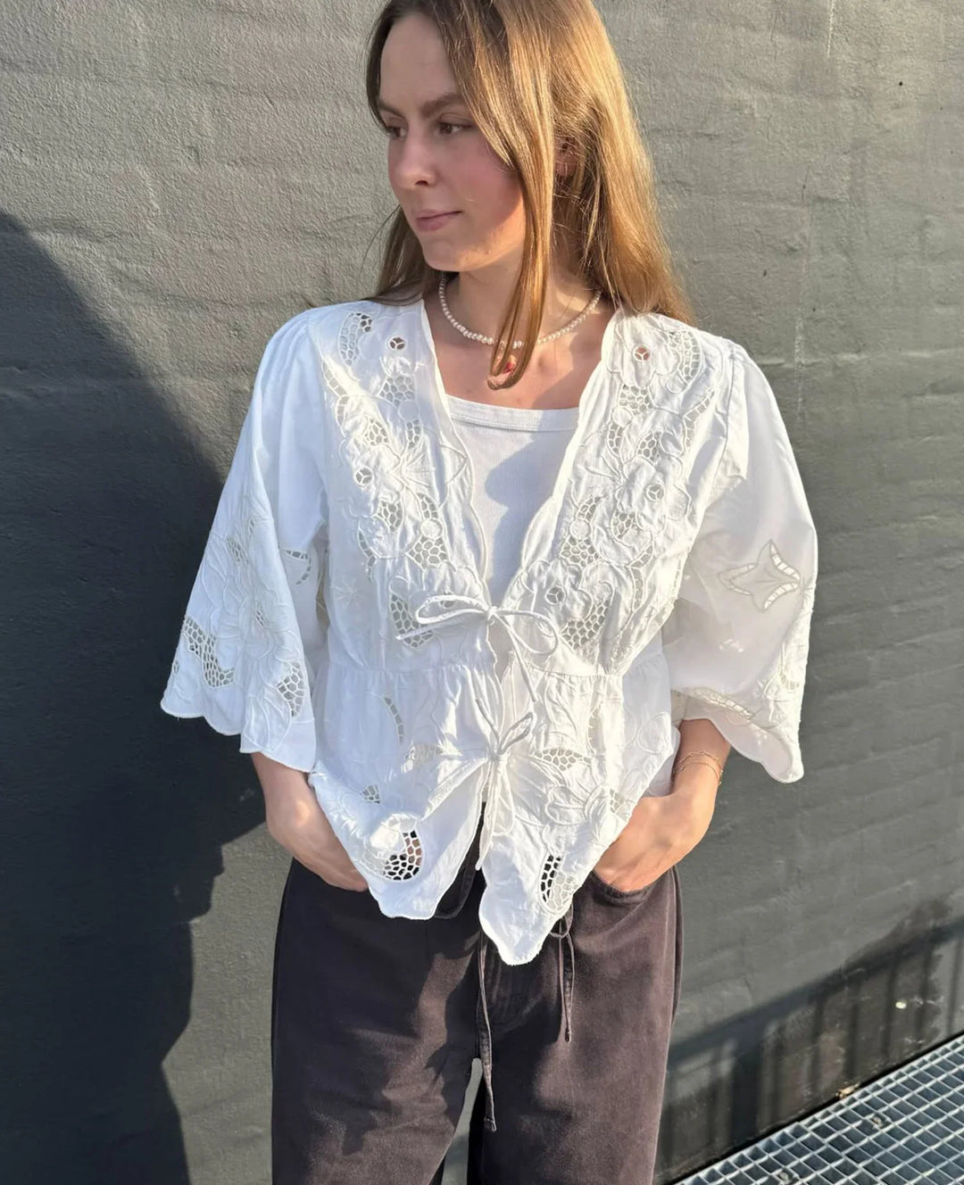 Sissel Edelbo - Top - Ecru - Adeline