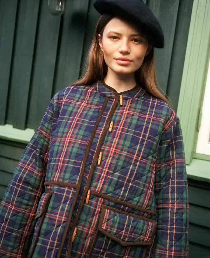 Sissel Edelbo - Jakke - Green Checks - Adriane