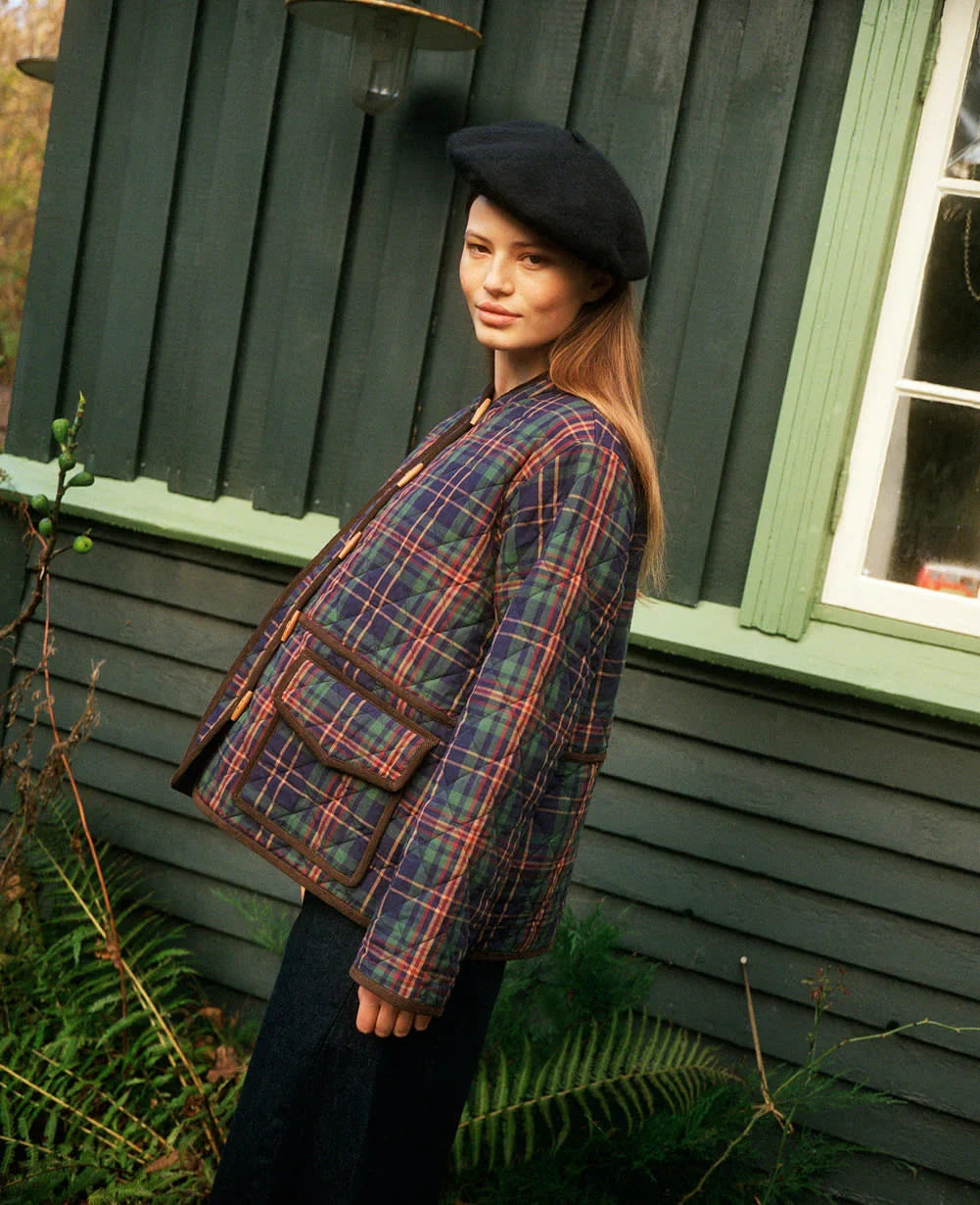 Sissel Edelbo - Jakke - Green Checks - Adriane