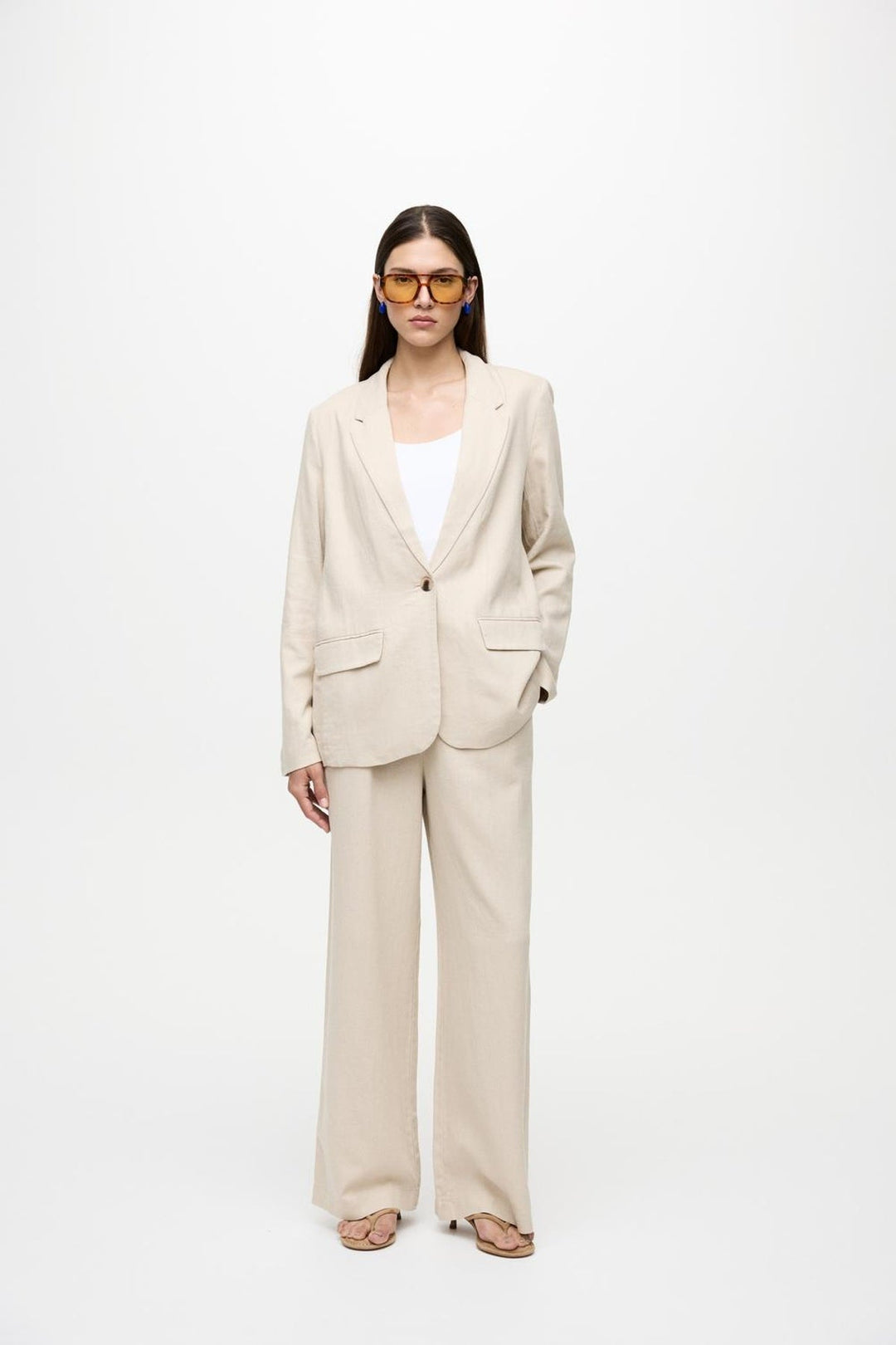 Vila - Bukser - Feather Gray - Vijolanda
