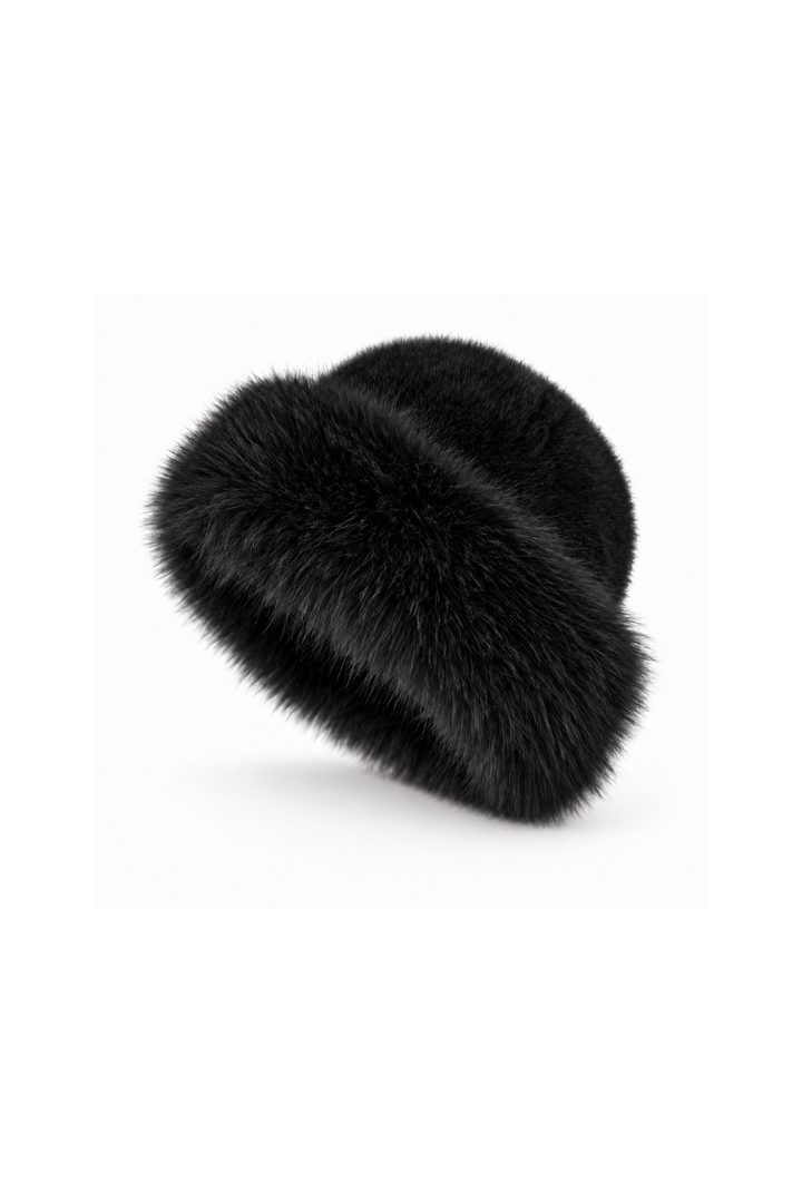 Elegant, sort pelshat fra Andcopenhagen Rue packshot