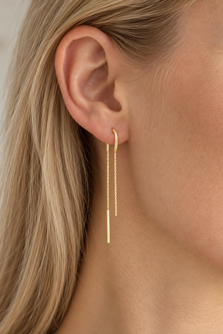 Andcopenhagen Jewelry Øreringe i 18 karat guldbelagt 925 sterlingsølv - Houston