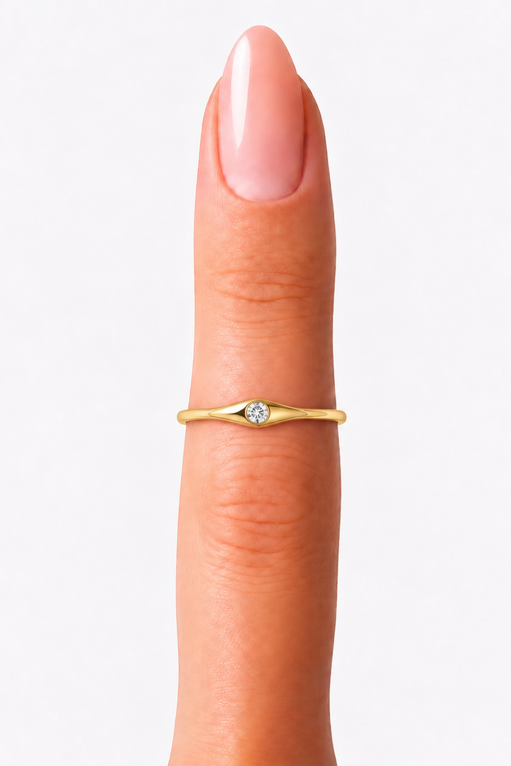 Andcopenhagen Jewelry Ring i 18 karat guldbelagt 925 sterlingsølv med navn Kentucy