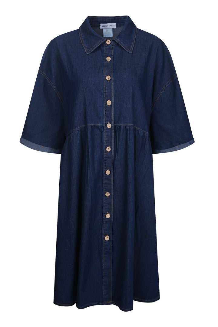 Andcopenhagen Studio - Denimkjole - Mørkeblå - Silje