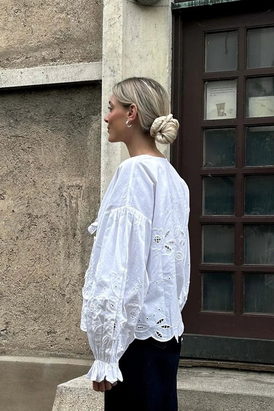 Bomuldsskjorte - Hvid - Maibritt organic cotton - Sissel Edelbo sss - Stilkompagniet.dk