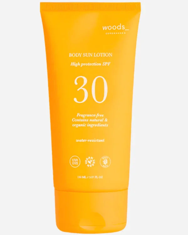 WOODS - Sun Lotion - Body 30 SPF - Vegan - 150ml - sss - Stilkompagniet.dk