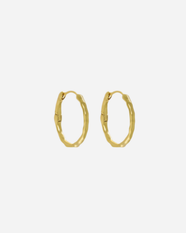 Andcopenhagen - Øreringe hoops - 18 karat guldbelagt 925 sterlingsølv - Nia