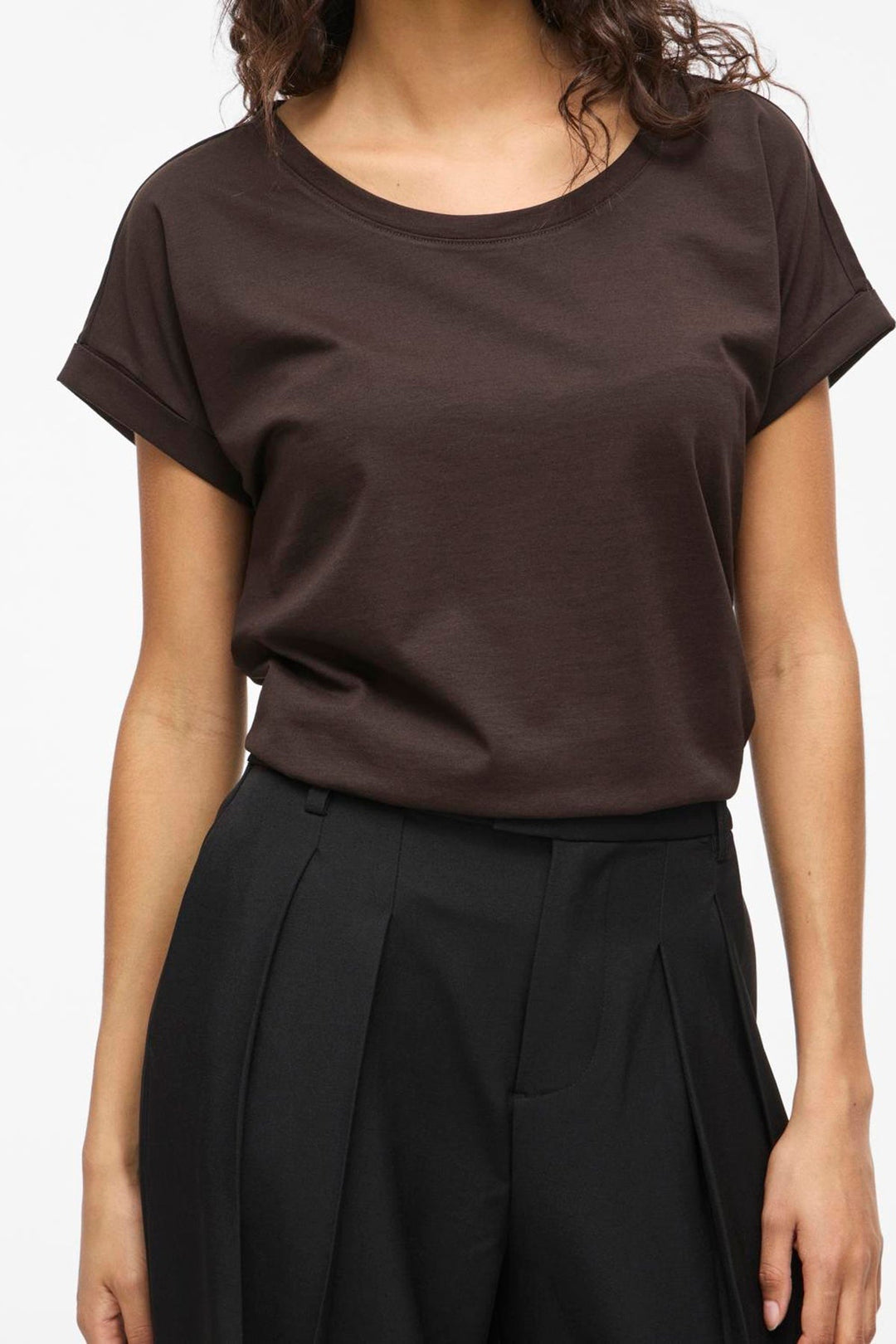 Vila - T-shirt - Coffee bean - Dreamers New Pure