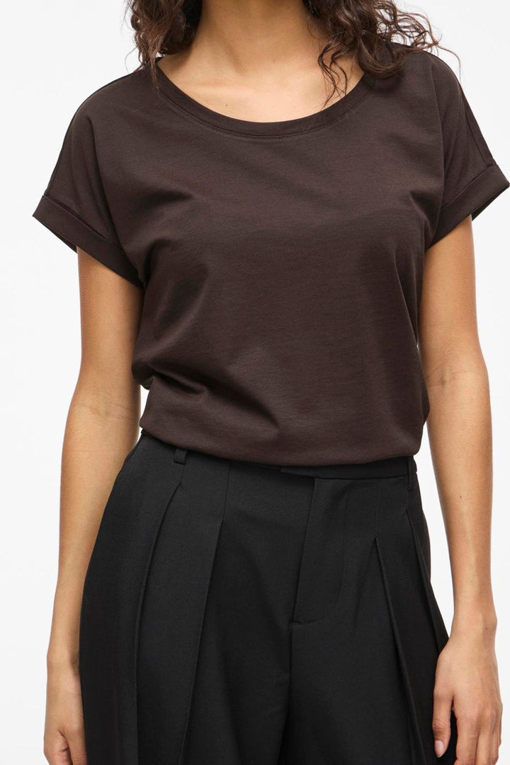 Vila - T-shirt - Coffee bean - Dreamers New Pure