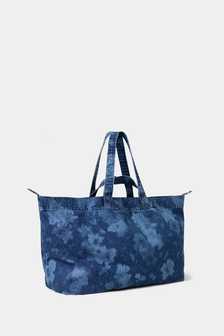 Lala Berlin - Tote Bag - Hazy Bloom Blue - Bag Biarritz sss