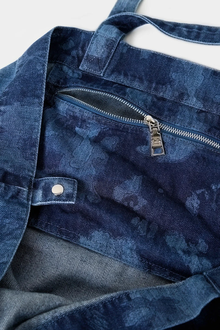 Lala Berlin - Tote Bag - Hazy Bloom Blue - Bag Biarritz sss