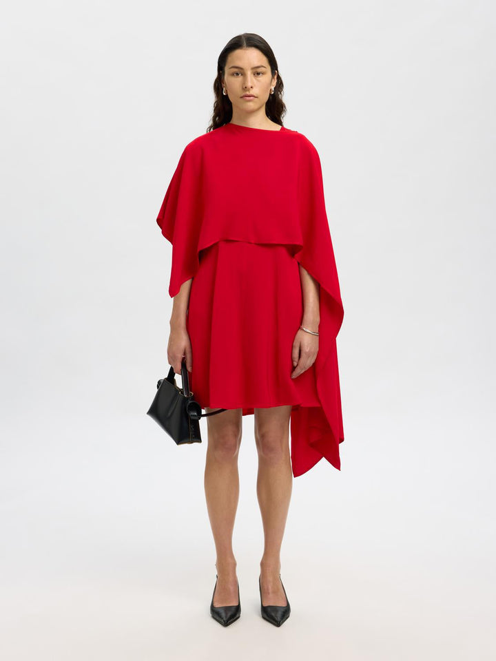 Selected Femme - Kjole - Rød - Leonore - Stilkompagniet.dk