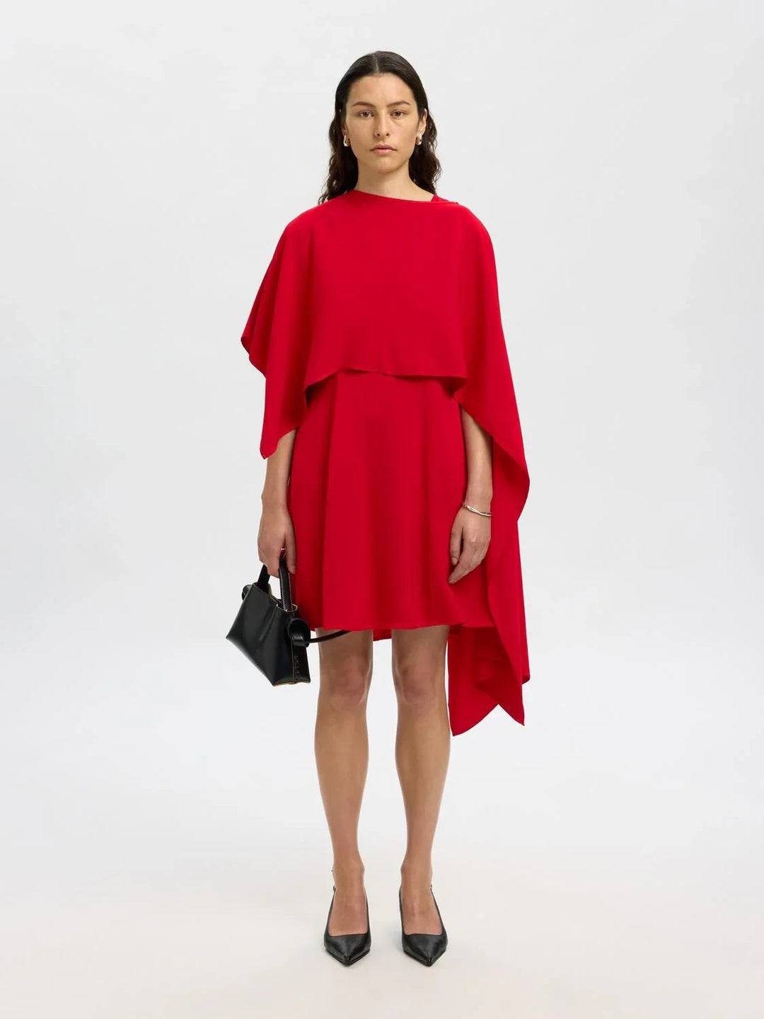 Selected Femme - Kjole - Rød - Leonore - Stilkompagniet.dk