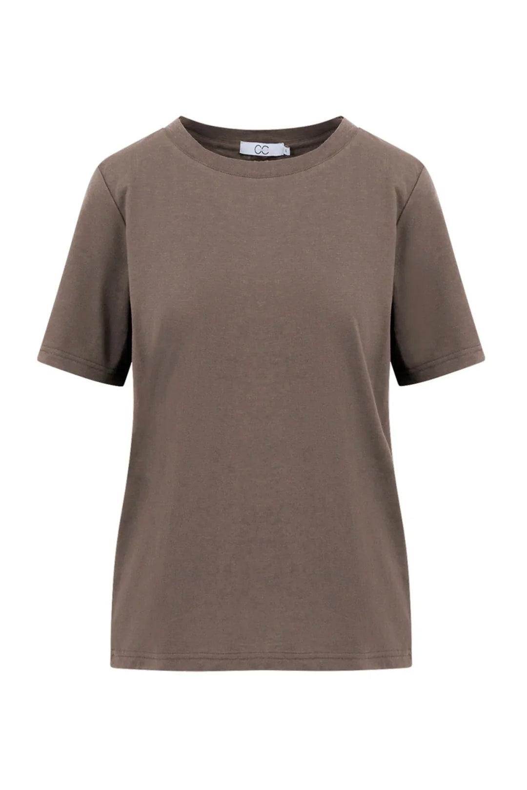 CC Heart - T-shirt - Dark mud - Basic regular