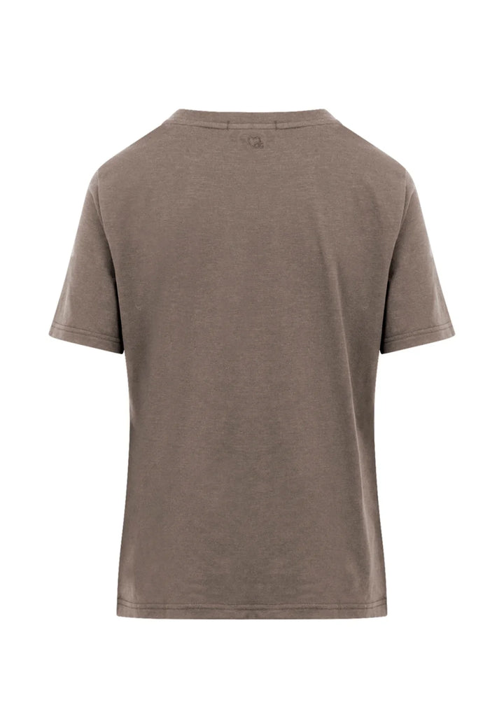 CC Heart - T-shirt - Dark mud - Basic regular