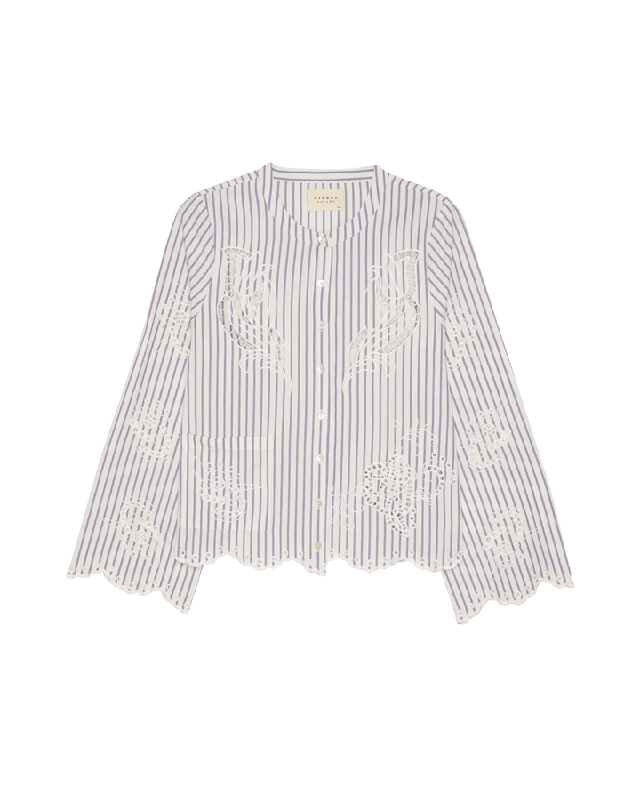 Sissel Edelbo - Skjorte - Purple Stripe - Cecilie
