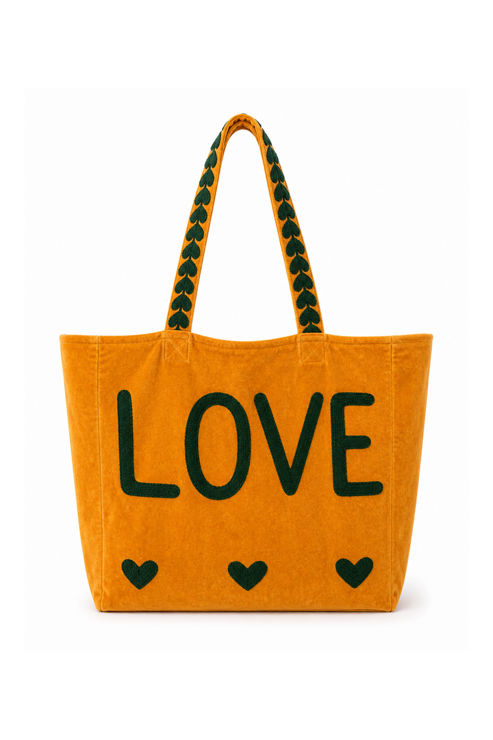 Cofur - Totebag - Oranget/Grøn 04 - Velvet Love
