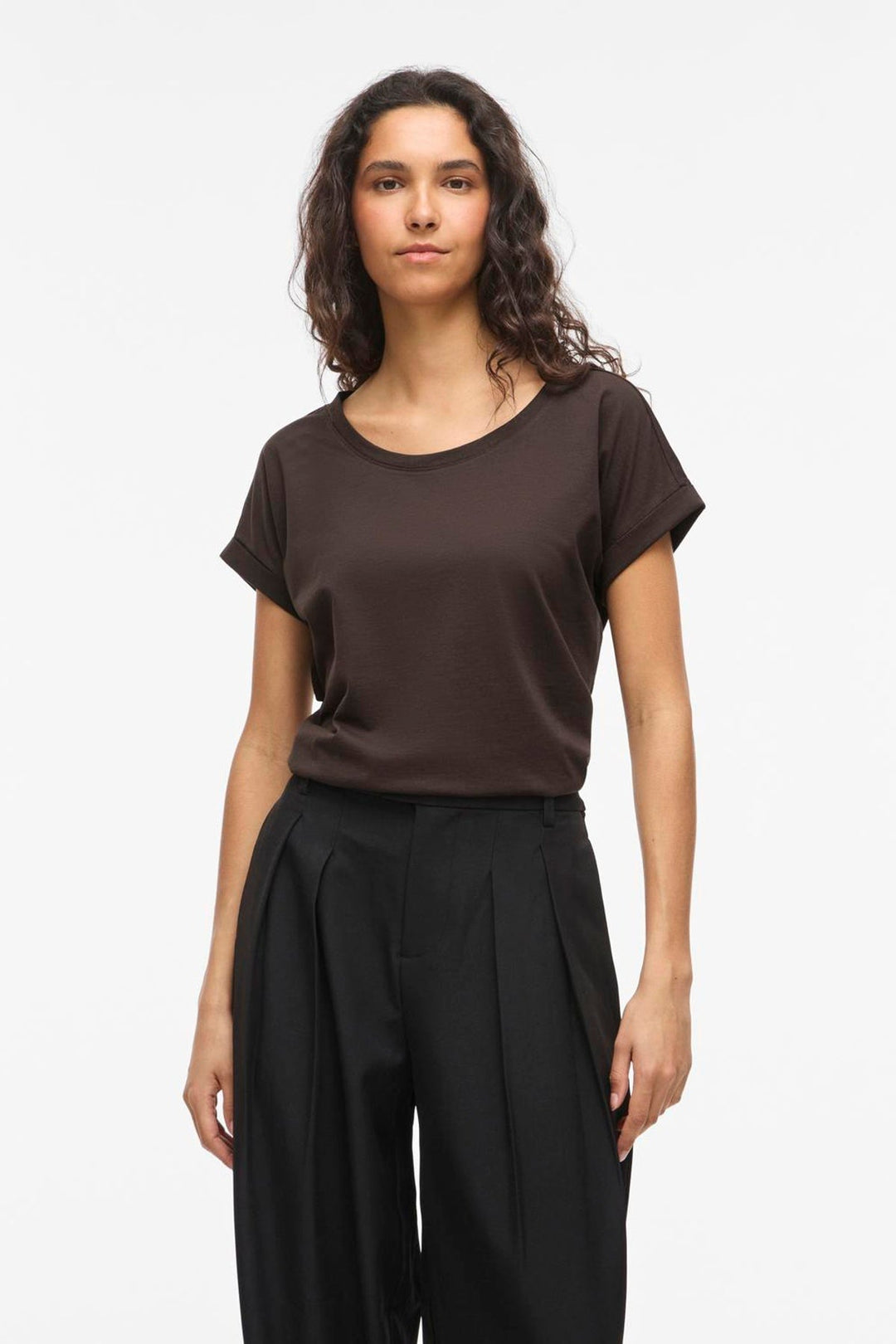Vila - T-shirt - Coffee bean - Dreamers New Pure