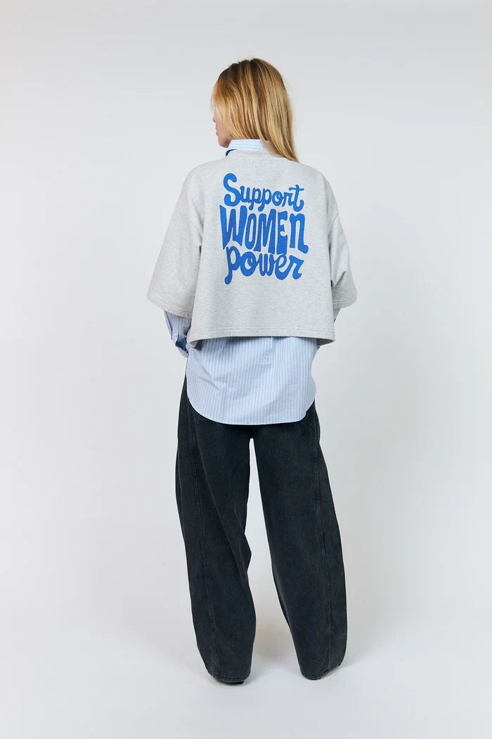 Lollys Laundry - Sweatshirt - 13 Light Grey Melange - Danll Boxy