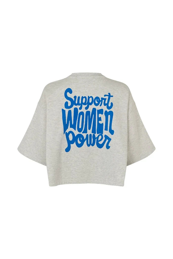 Lollys Laundry - Sweatshirt - 13 Light Grey Melange - Danll Boxy