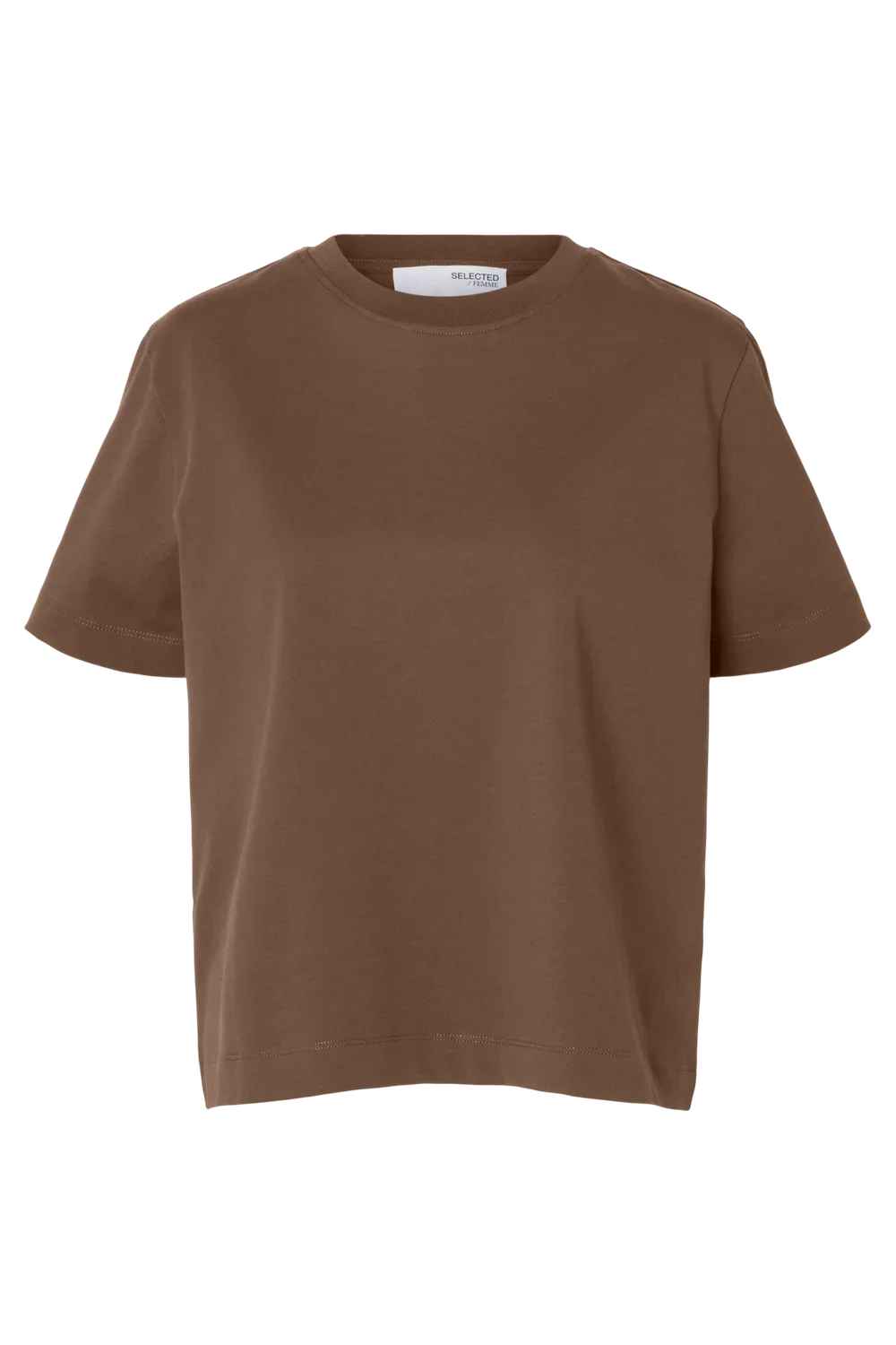 Selected Femme - T-shirt - Chocolate chip - Essential