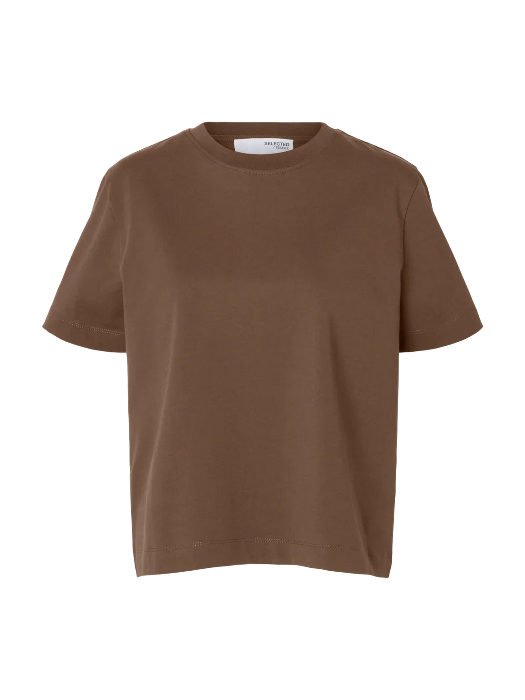 Selected Femme - T-shirt - Chocolate chip - Essential