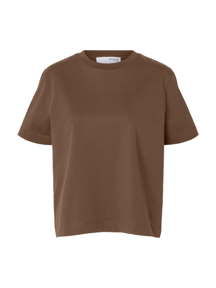 Selected Femme - T-shirt - Chocolate chip - Essential