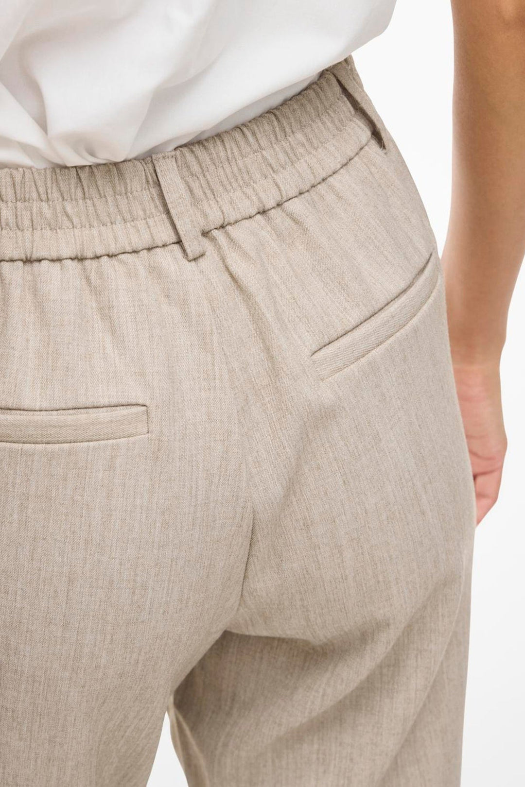 Vila - Bukser - Natural Melange - Vivarone Slim
