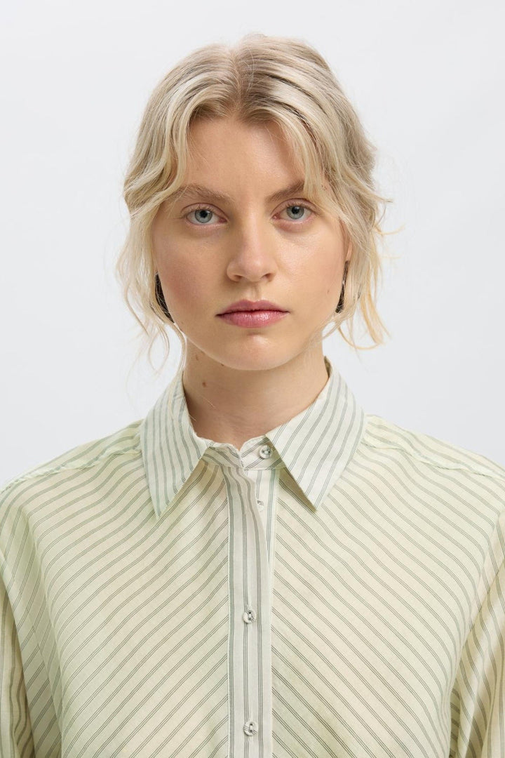 Selected Femme - Skjorte - Egret - Connie