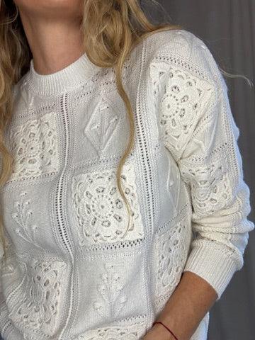 Sassy Copenhagen - Strik - Off White - Camilla - Stilkompagniet.dk