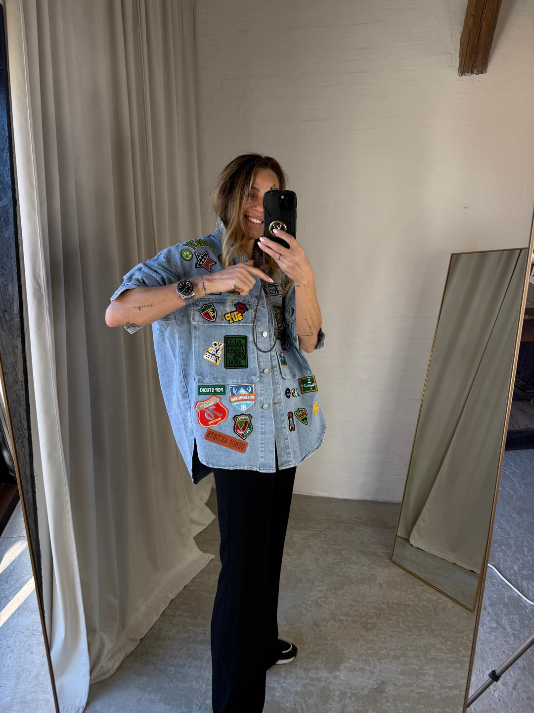 Sassy Copenhagen - Jakke - Oversize Denim blue - Alba