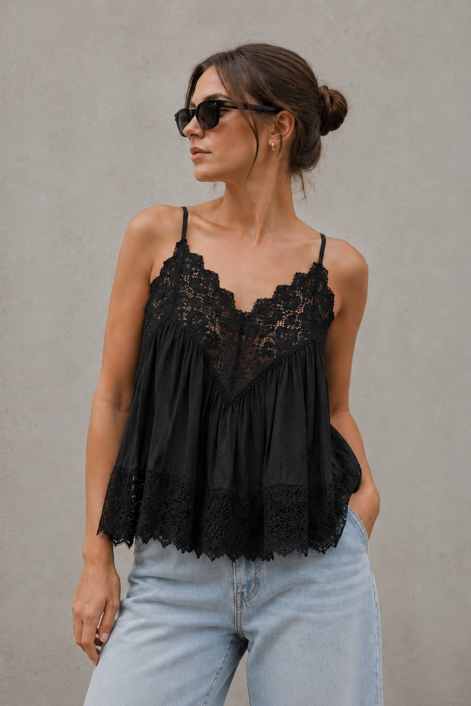 Sassy Copenhagen - Top - Sort - Elenor