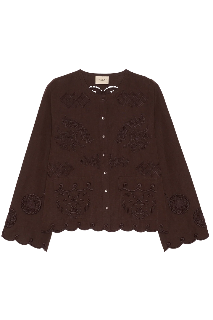 Sissel Edelbo - Skjorte - Seal Brown - Ester