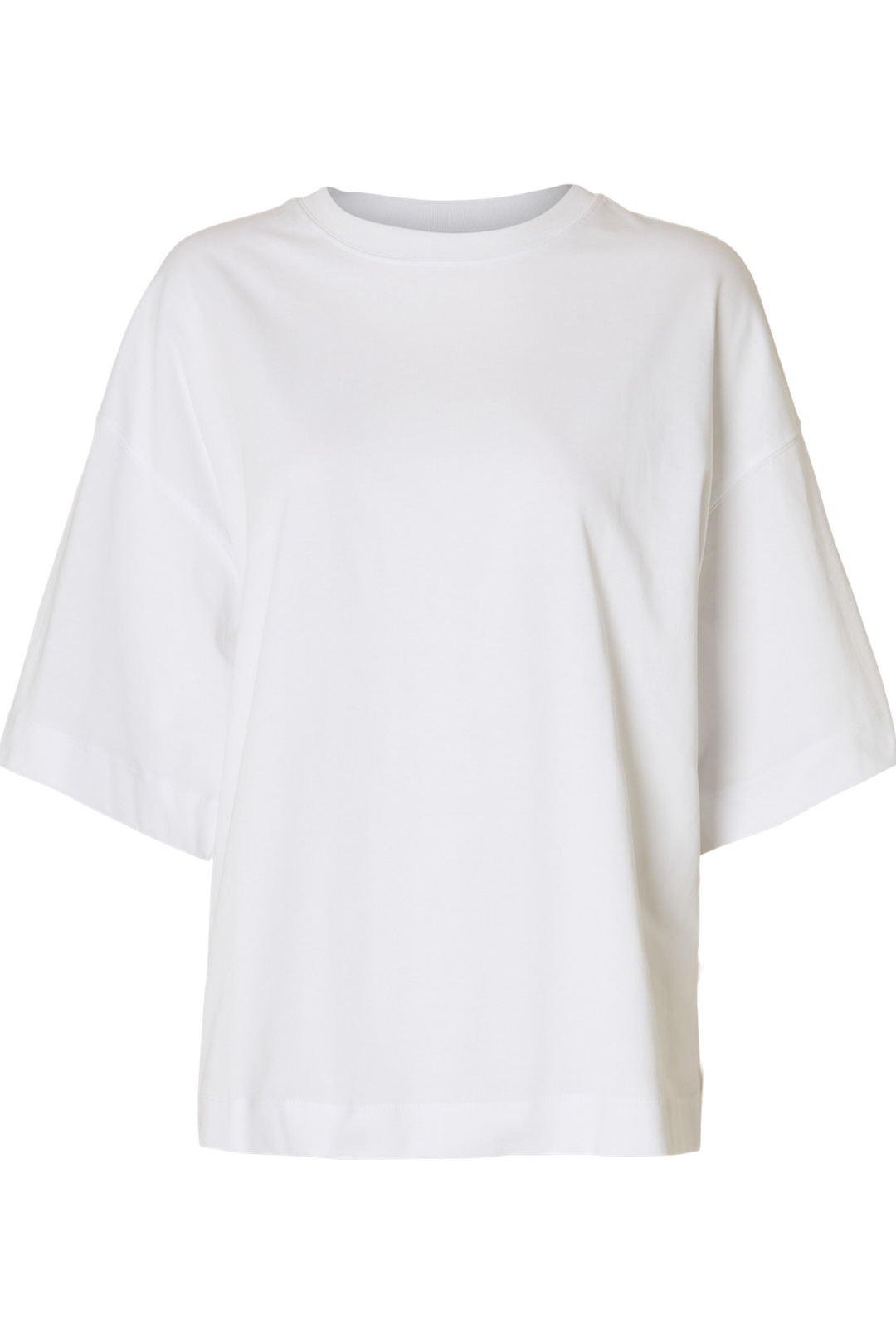 Selected Femme - T-shirt - Oversized Hvid - Colwoman