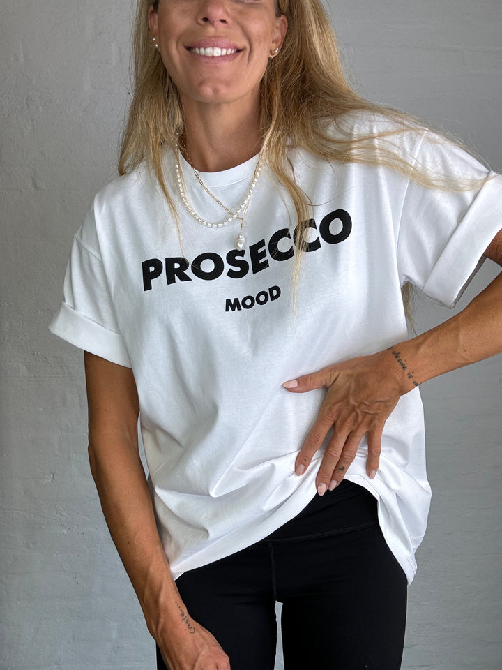 Sassy Copenhagen -Statement t-shirt - Hvid - Prosecco mood