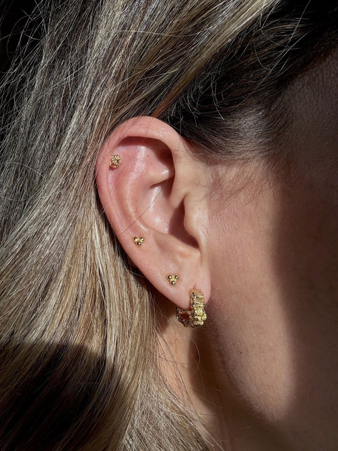 Andcopenhagen - Øreringe Ørestikker - 18 karat guldbelagt 925 sterlingSølv - Drops