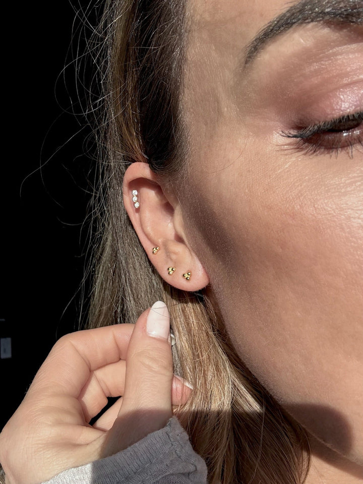 Andcopenhagen - Øreringe Ørestikker - 18 karat guldbelagt 925 sterlingSølv - Drops