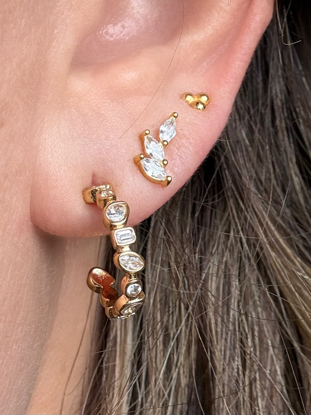 Andcopenhagen Jewelry - Øreringe - 18 karat Guldbelagt 925 sterlingsølv - Malina