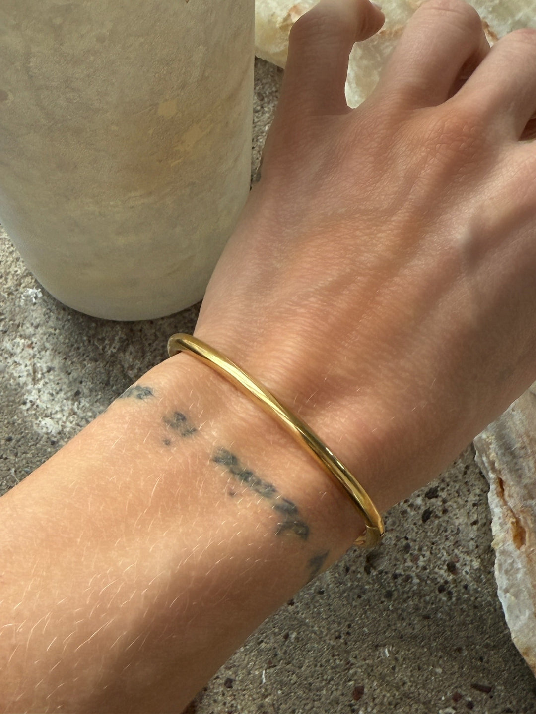 Andcopenhagen - Armbånd - 18 karat guldbelagt titanium steel - Bangle - Nanna