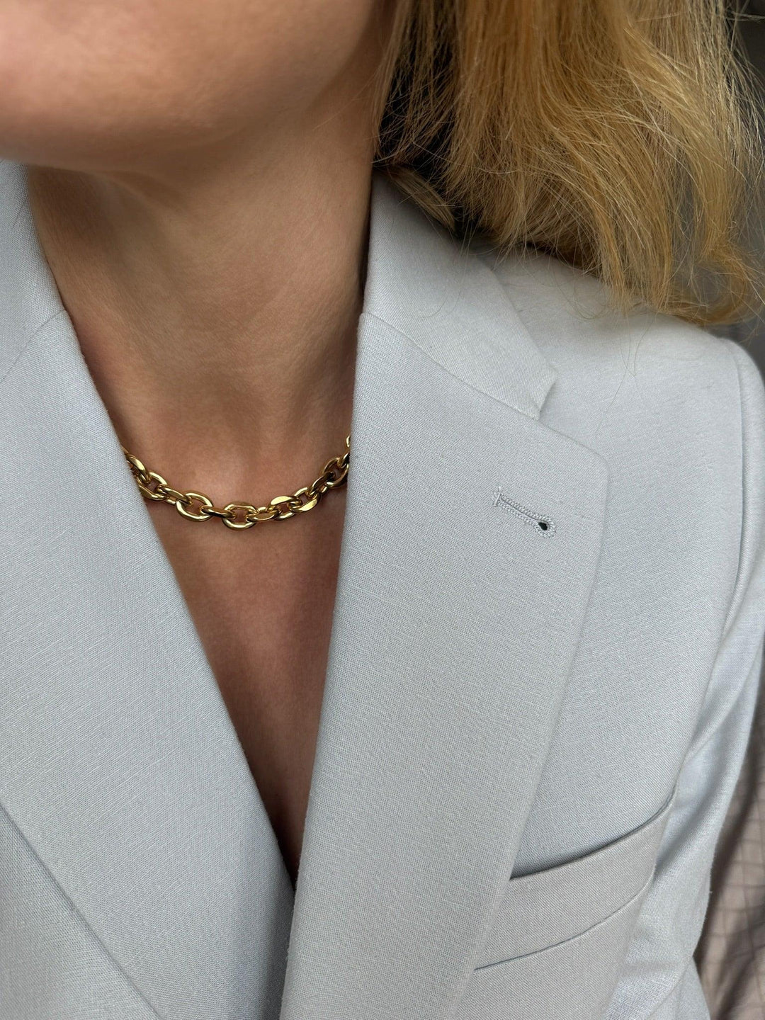 Andcopenhagen - Halskæde - 18 karat guldbelagt rustfri stål- Bred Chunky Chain Maya