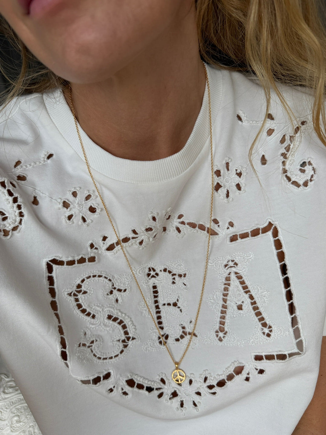 Andcopenhagen - Halskæde - 18 karat guldbelagt kobber - Peace