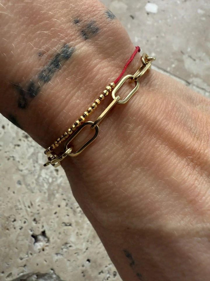 Andcopenhagen Jewelry - Armbånd - 18 karat guldbelagt  - Chunky chain Sanni