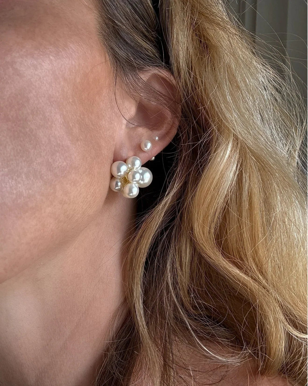 Nine - Pearl flower Earrings - Stilkompagniet.dk