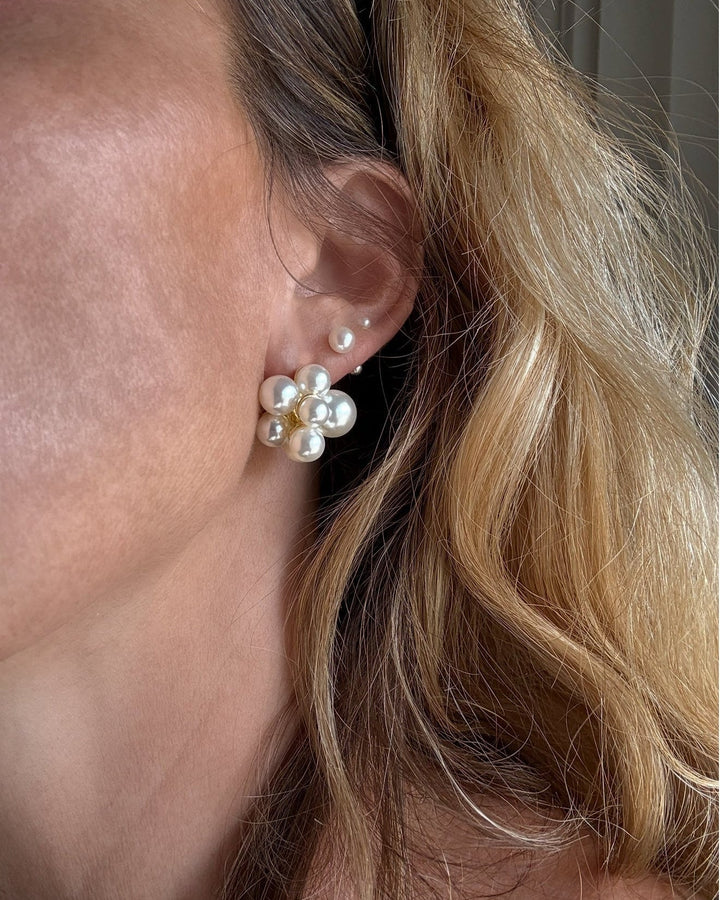Nine - Pearl flower Earrings - Stilkompagniet.dk