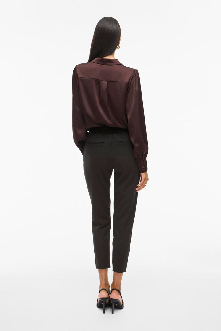 Vila - Bukser - Black - Vivarone Slim