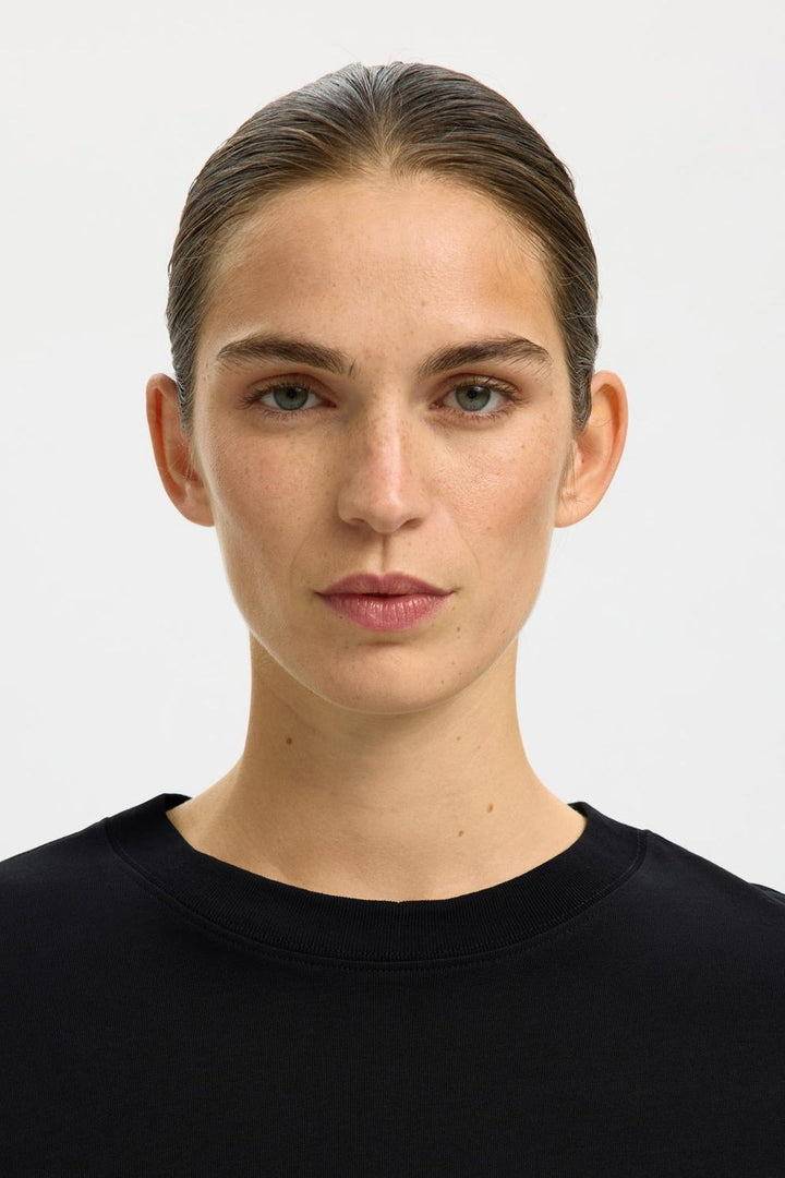 Selected Femme - T-shirt - Oversized Sort - Colwoman