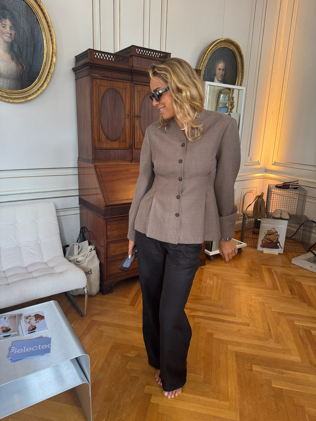 Selected Femme - Blazer - Chocolate Chip - Louise